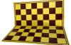 Šachovnice  skládací  5,5 x 5,5 cm   žluto  hnedá