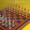 Obrázok 3 Chessmen Metal Staunton Arabescato/Vysoký lesk/