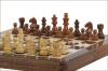 Folding Magnetic Chess set Acacia 12 Inch