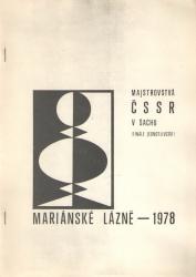 Majstrovstvá ČSSR v Šachu Mariánske Lázně - 1978