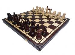 Dřevěné královské šachy velké