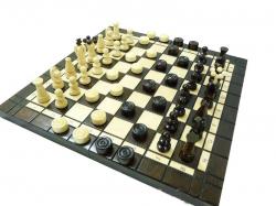 Šachy + dáma stredné 165A