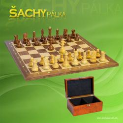 ZAGREB  chess set acacia 3,75 inch+box