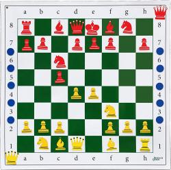 Demonštračná šachovnica autoadhezívna